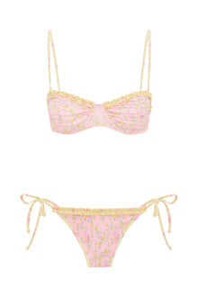 Tallie Floral Bikini | Strawberry Lemonade