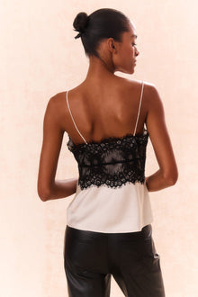 Talulah Lace-Trimmed Cami Top | Cream