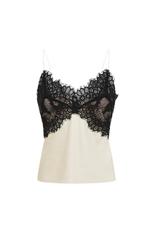 Talulah Lace-Trimmed Cami Top | Cream