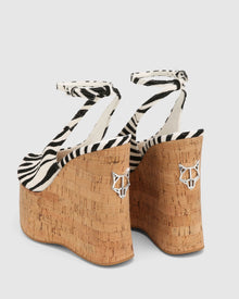 Womens | Tansy Pony Heel | Zebra