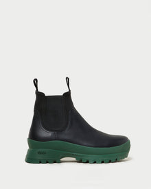 Tara Weather Boot | Black/Green