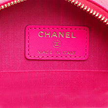 Chanel | Pre-Owned Jersey 19 Round Clutch on Chain | Pink/Hot Pink
