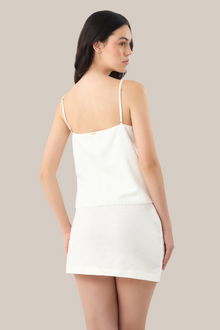 Thai Top | Off White Embroidery