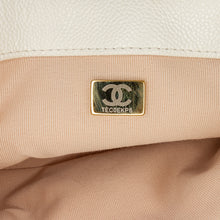 Chanel | Pre-Owned Small Quilted Caviar Chain Melody Flap - I | White/Ivory