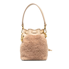 Fendi | Pre-Owned Shearling Mini Mon Tresor Bucket Bag | Pink