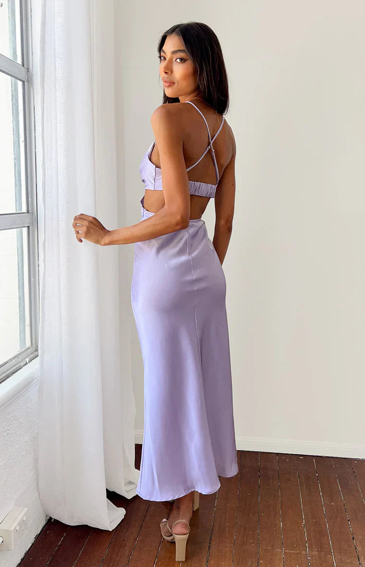 Taleah Cut Out Maxi Dress | Lilac