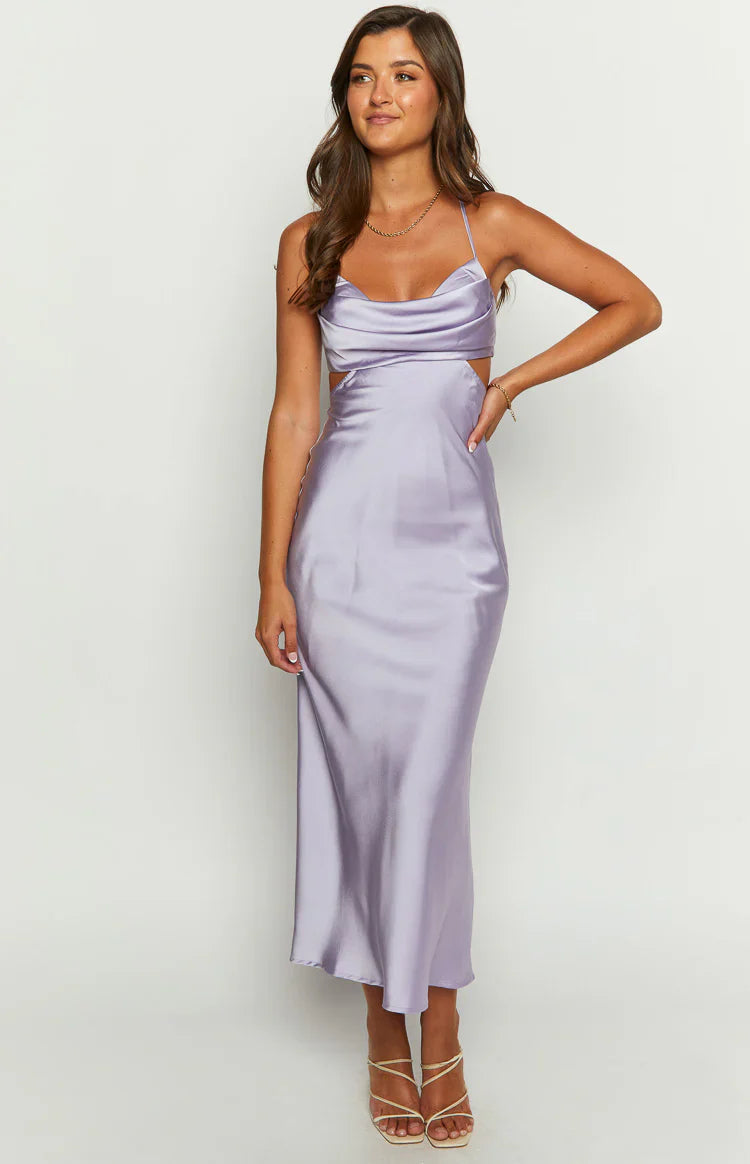 Taleah Cut Out Maxi Dress | Lilac