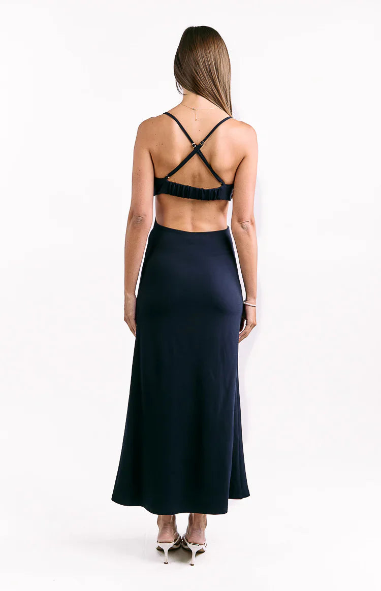 Taleah Crepe Formal Maxi Dress | Navy