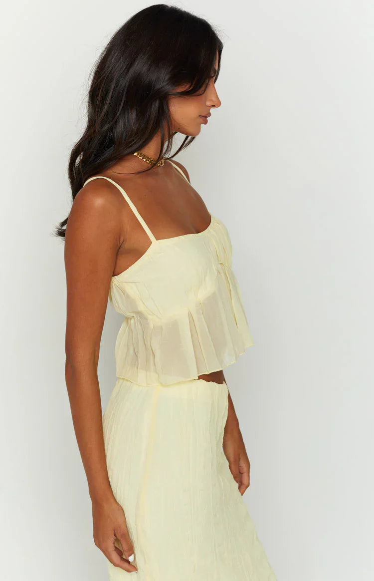 The Moment Cami Top | Yellow