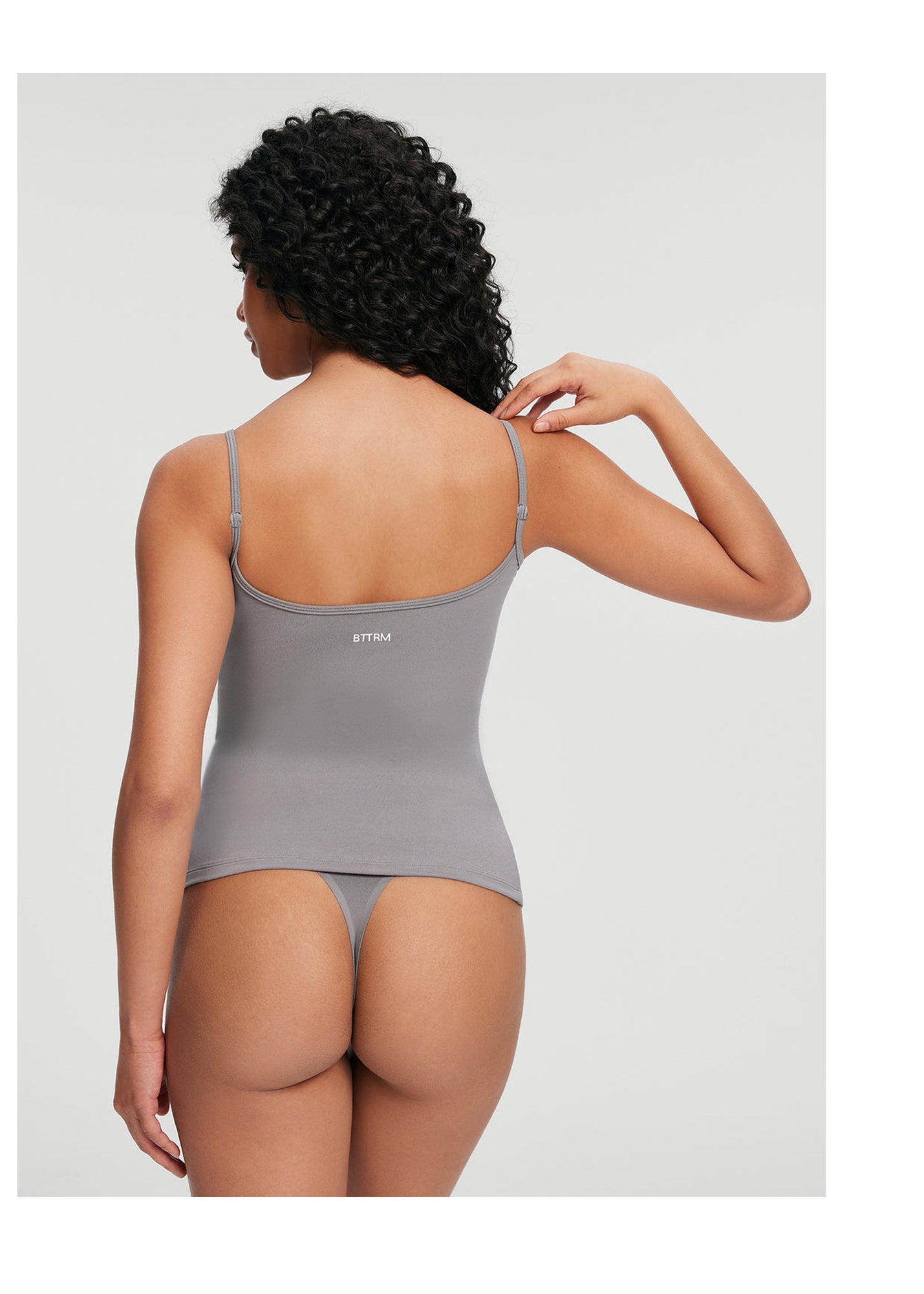 Thin Strap Tank Top | Cool Gray