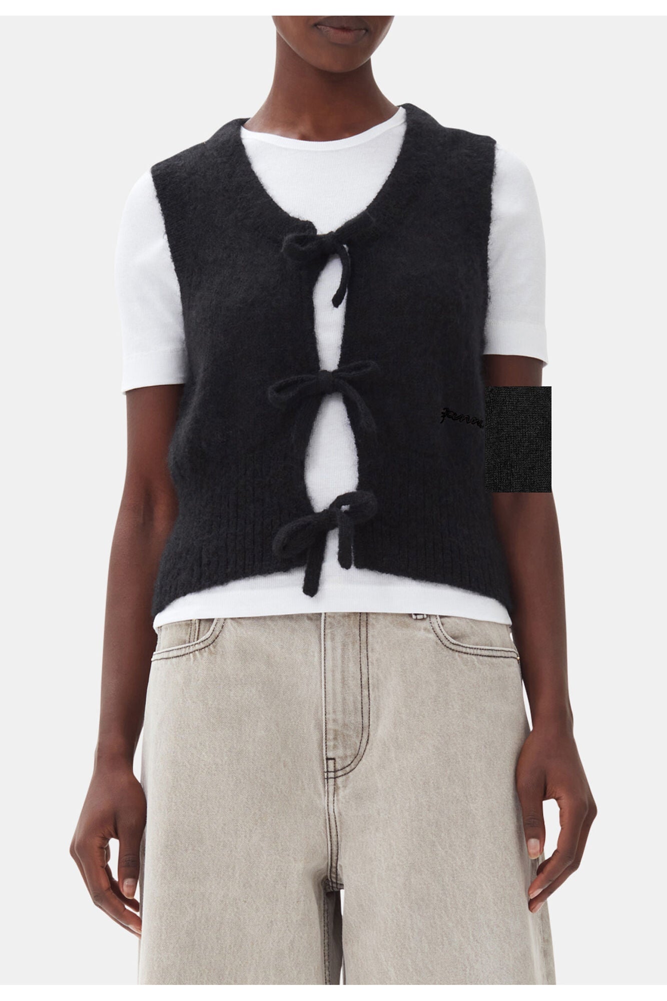 Tie String Vest | Black (V1)