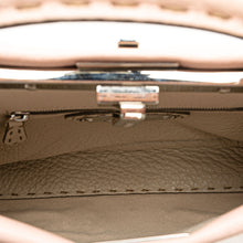 Fendi | Pre-Owned Mini Leather Sakura Selleria Peekaboo Satchel | Pink/Light Pink