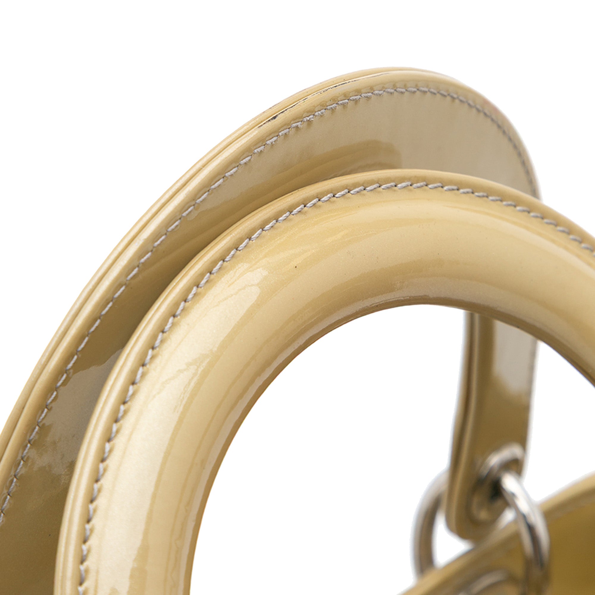 Dior | Pre-Owned Medium Patent Cannage Lady - II | Brown/Caramel