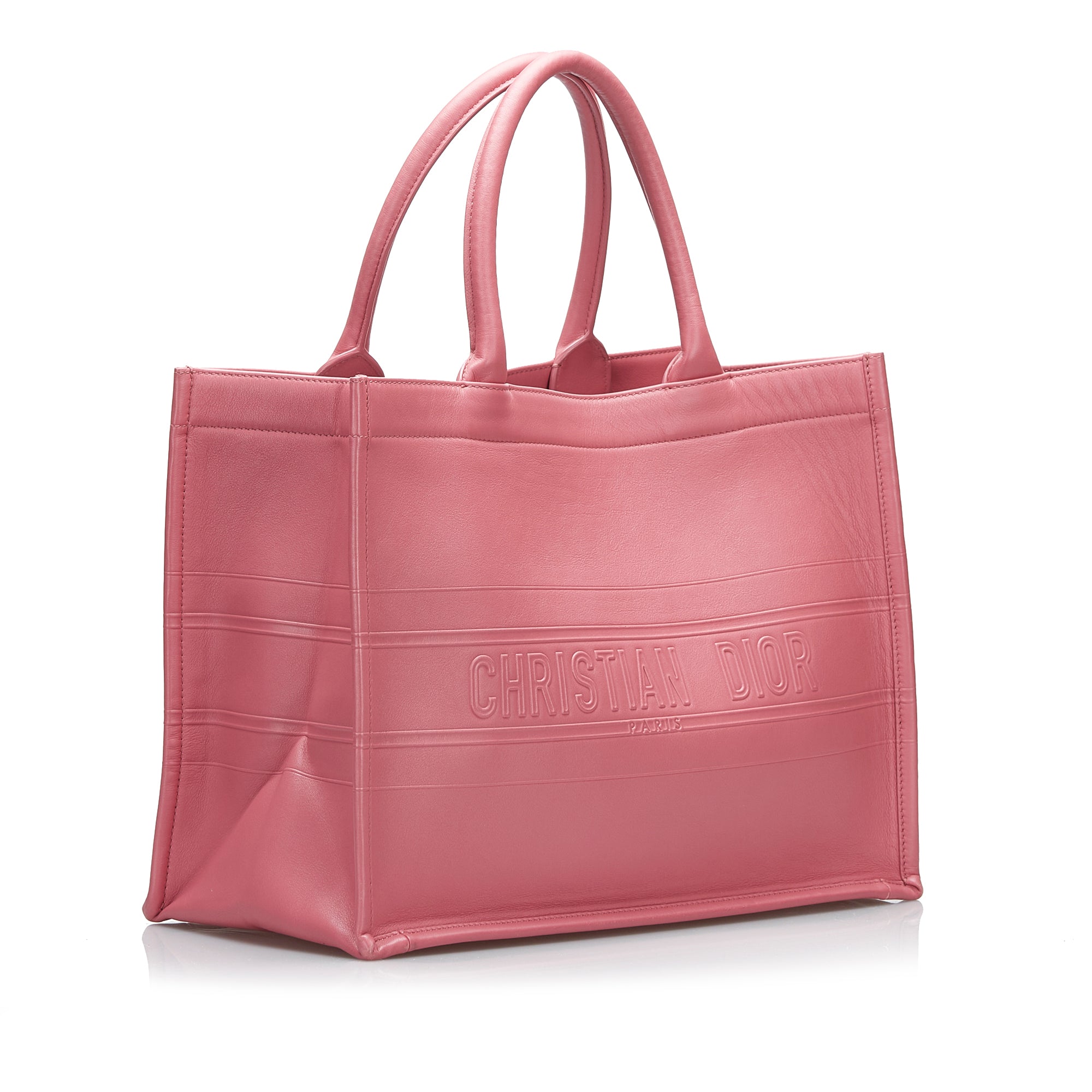 Dior | Pre-Owned Medium Embossed Book Tote - I | Pink