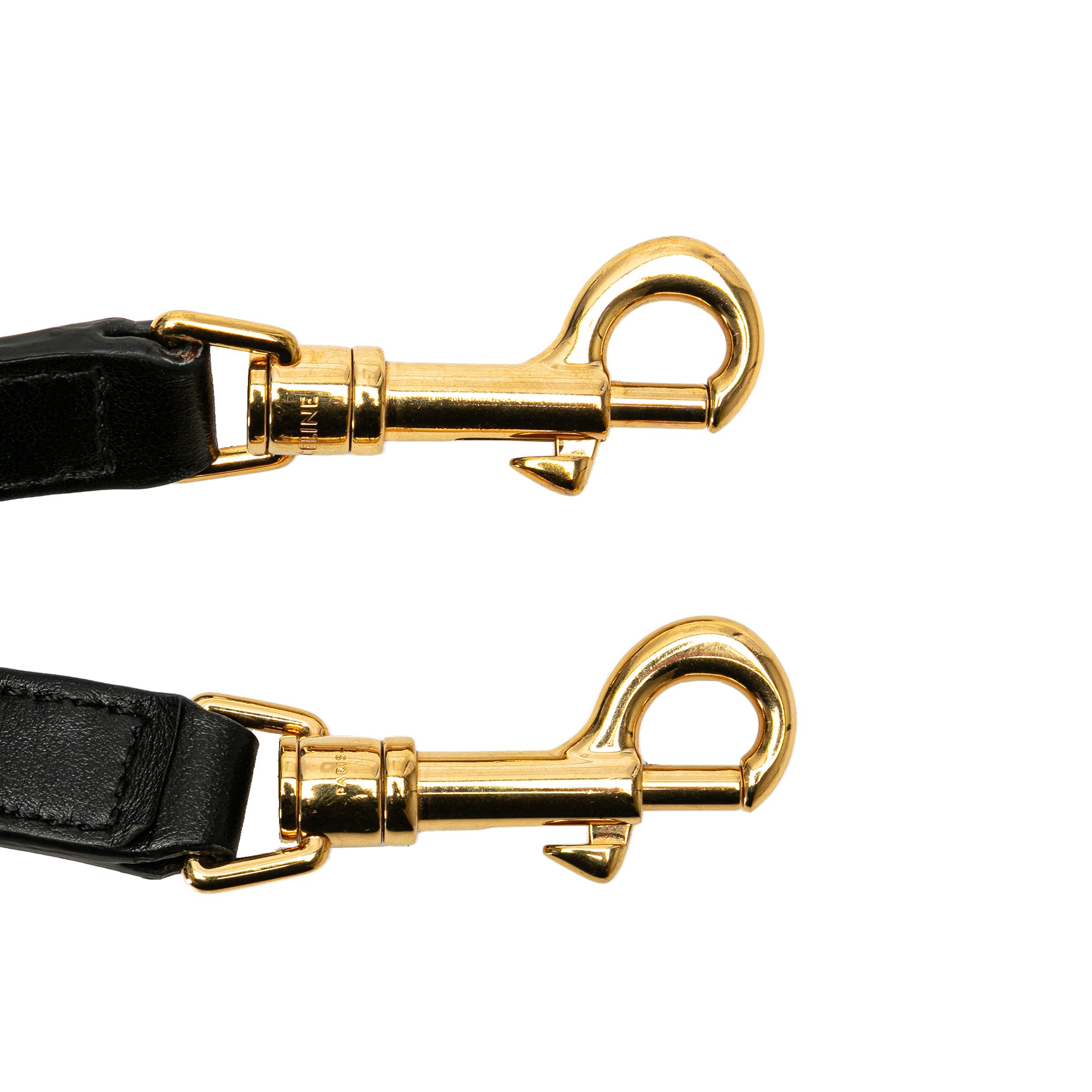 Celine | Pre-Owned Smooth Calfskin Cuir Triomphe Satchel | Black