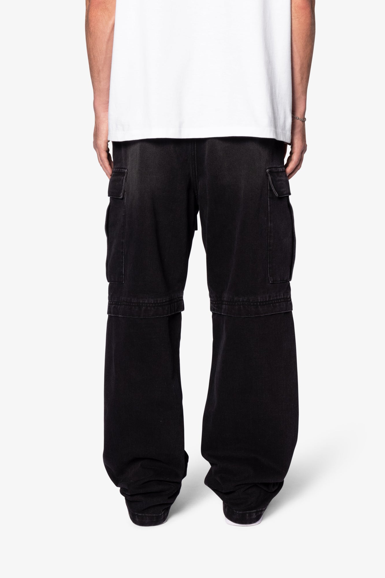 Ultra Baggy Dirty Rain Cargo Denim | Black