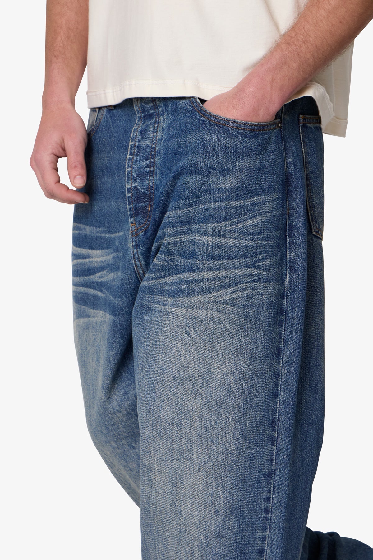 Ultra Baggy & Wrinkled Denim | Blue