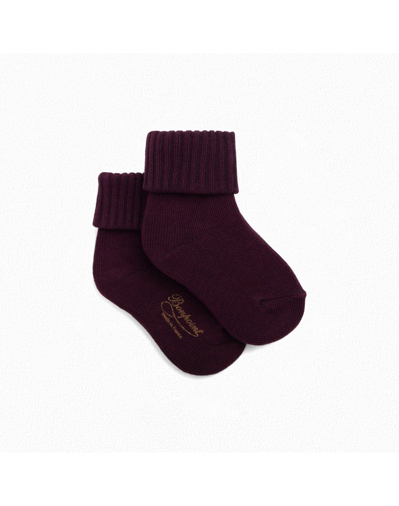 Unisex | Cuffed Socks | Plum