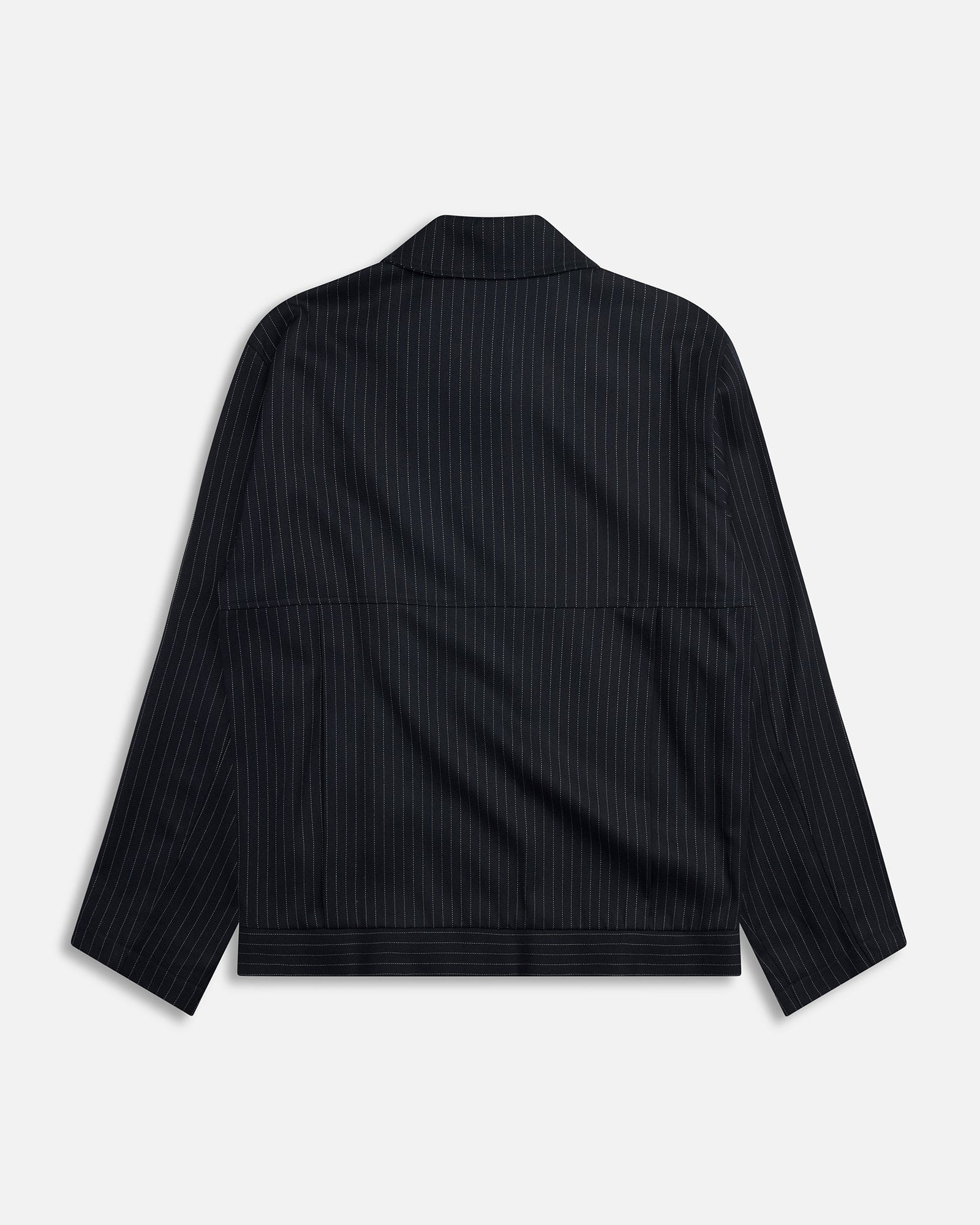 University Pinstripe Jacket | Black