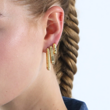 The Twisted U Hoop Large | 18K Yellow Gold-Plated