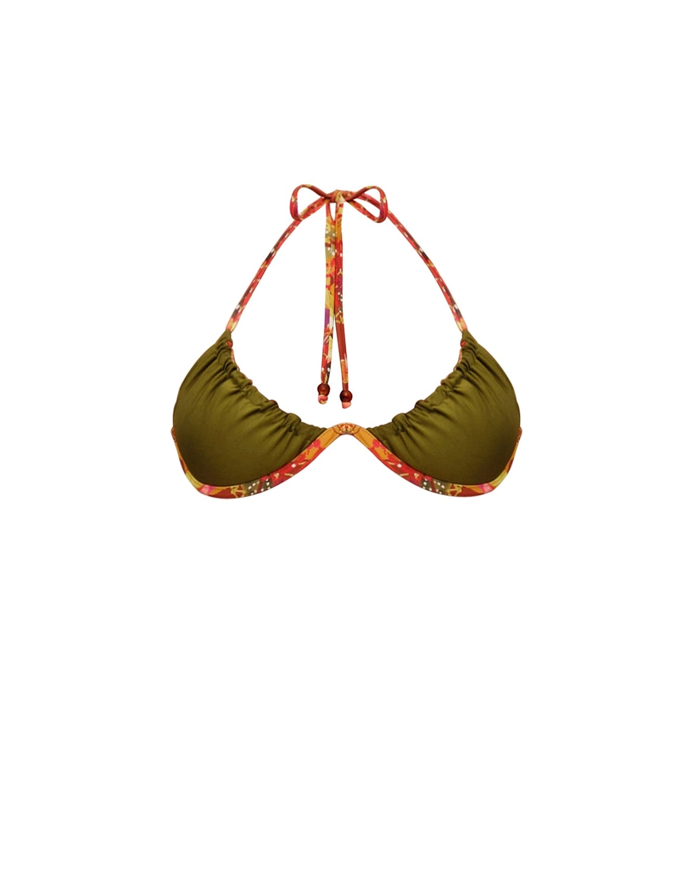 Uwa Reversible Bikini Top | Kola Print