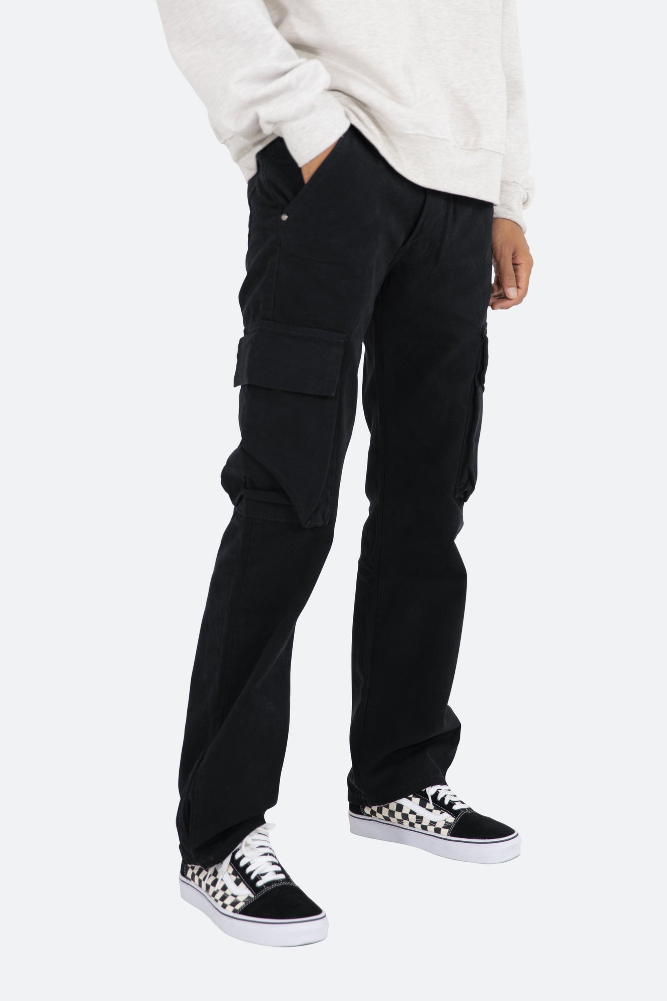 V193 Cargo Snap Baggy Denim | Black