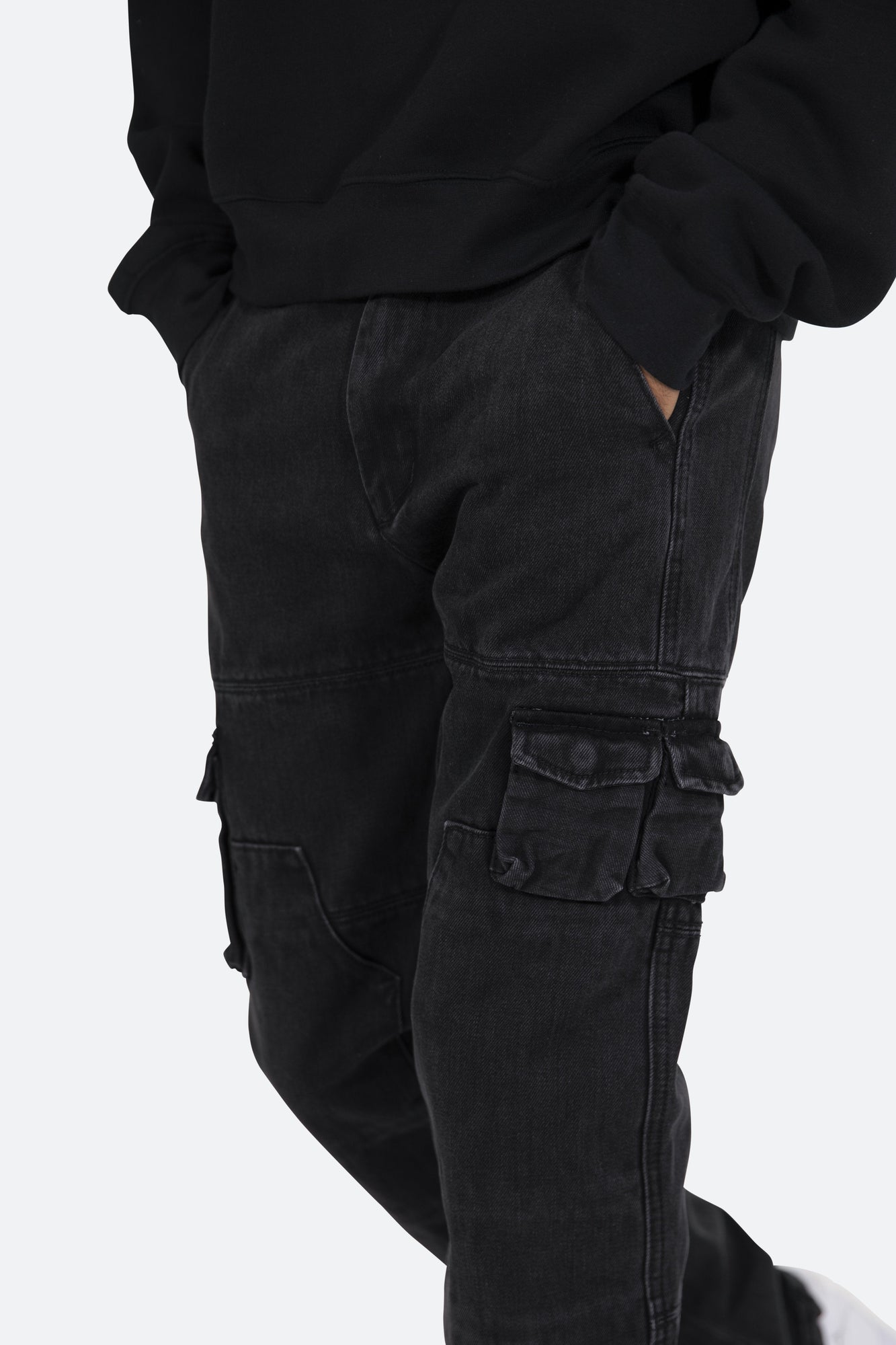 V244 Cargo Baggy Denim | Vintage Black