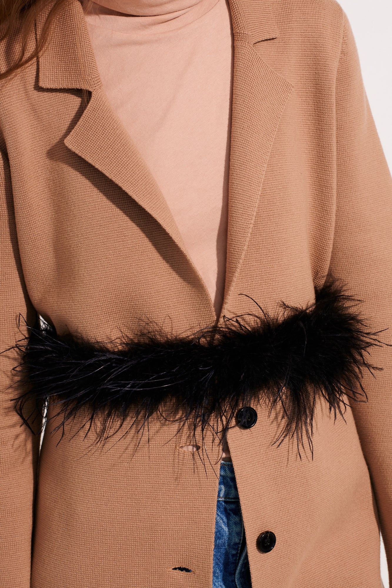 Valentine Feather Belt | Black