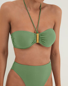 Matte Gigi Hot Pant Bottom - Harbor Brazilian / XS