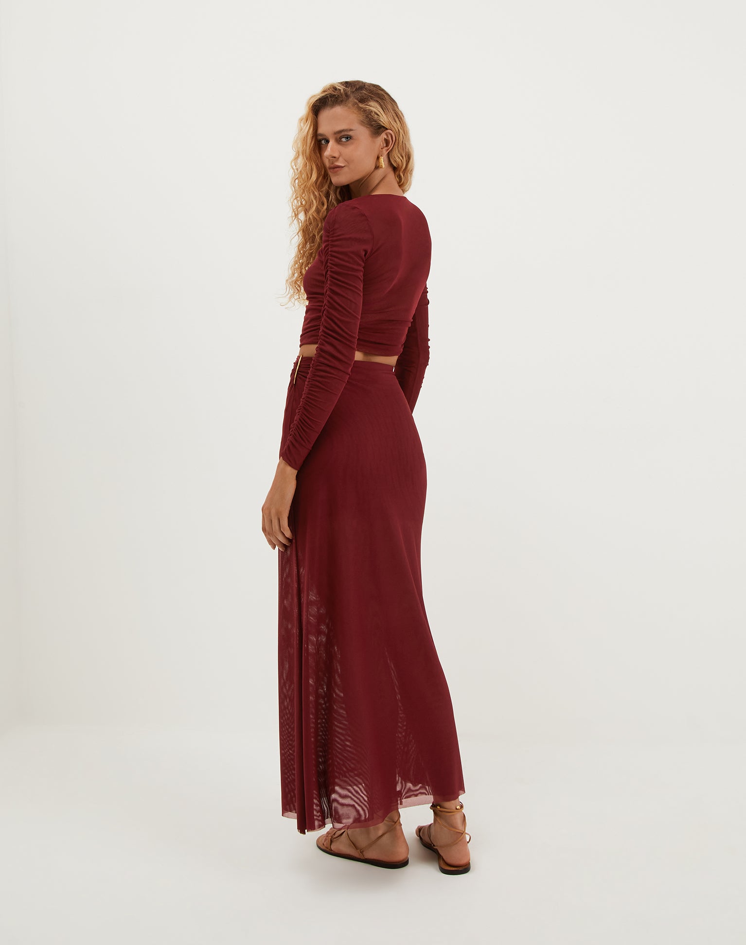 Mira Long Sleeve Top - Ponche XS