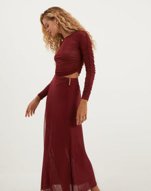 Mira Long Sleeve Top - Ponche XS
