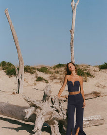 Alain Split Front Pants - Sailboat XS