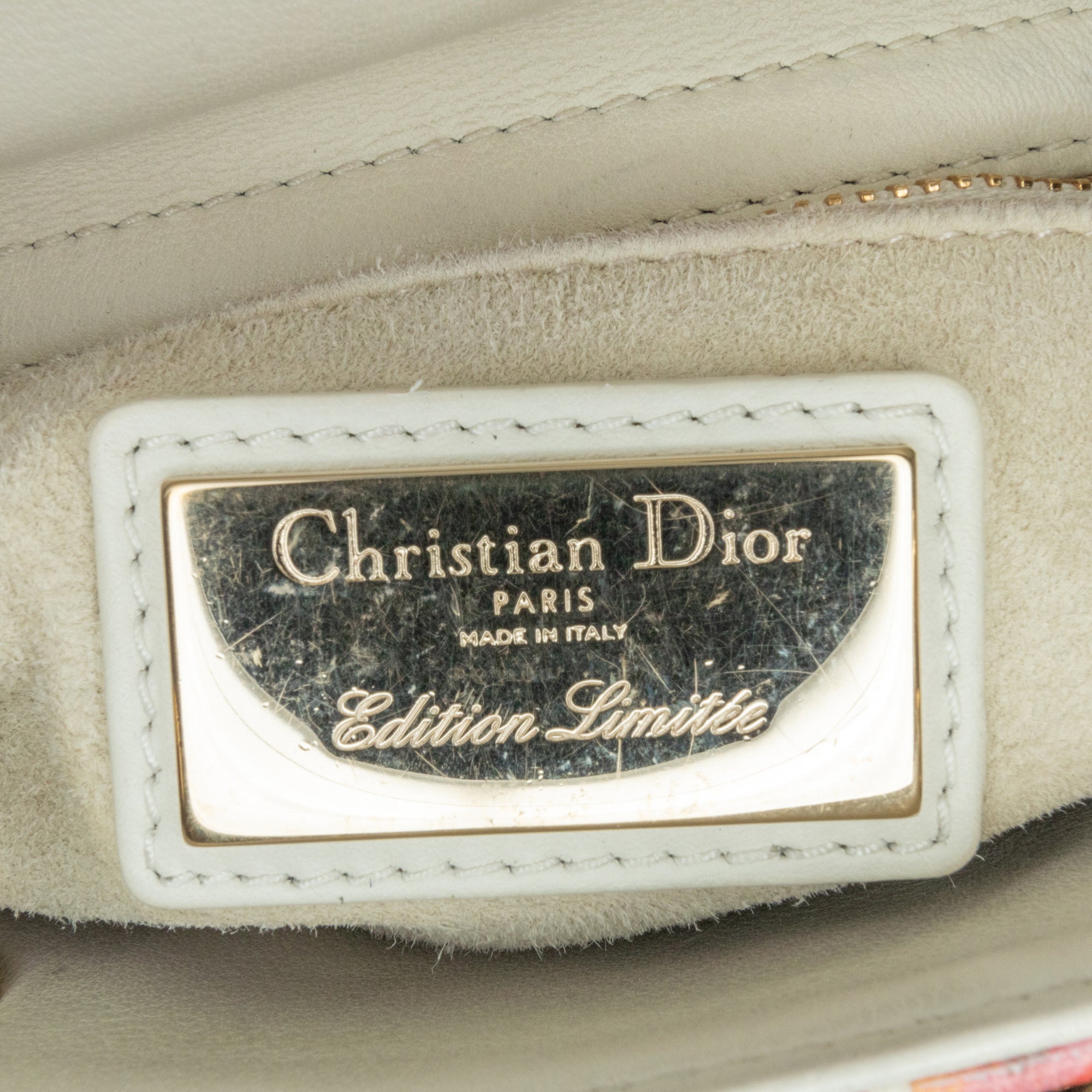 Dior | Pre-Owned Limited Edition Mini Calfskin Lady DiorAmour Lady | White/Ivory