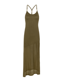 Knit Daphne Long Dress - Evergreen XS