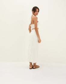 Luna Halter Top - Off White XS