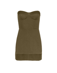 Mallorca Short Dress - Evergreen XS
