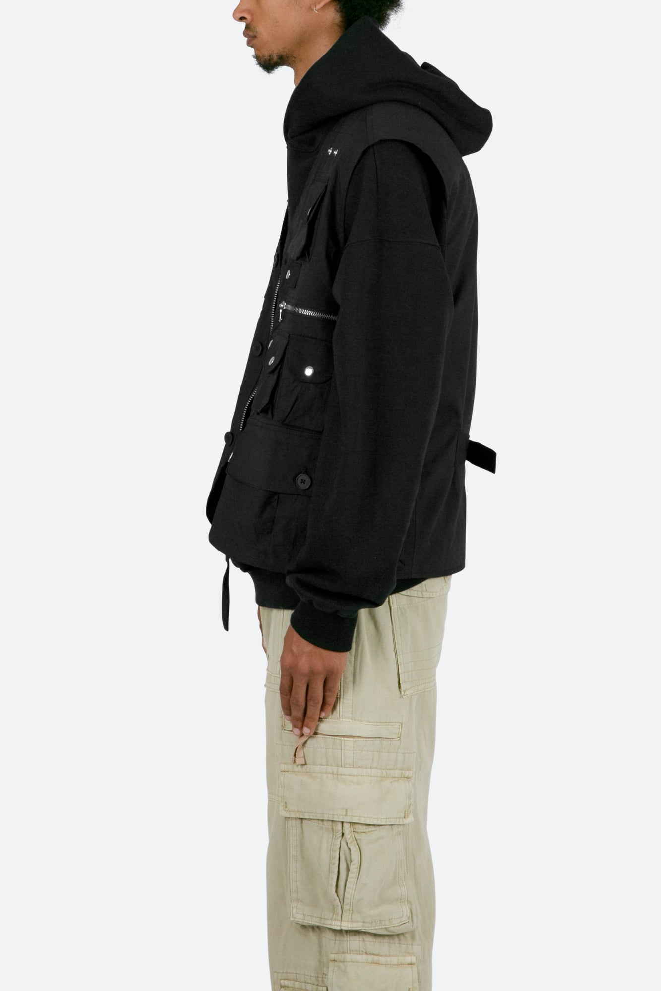 Vintage Cargo Vest | Black