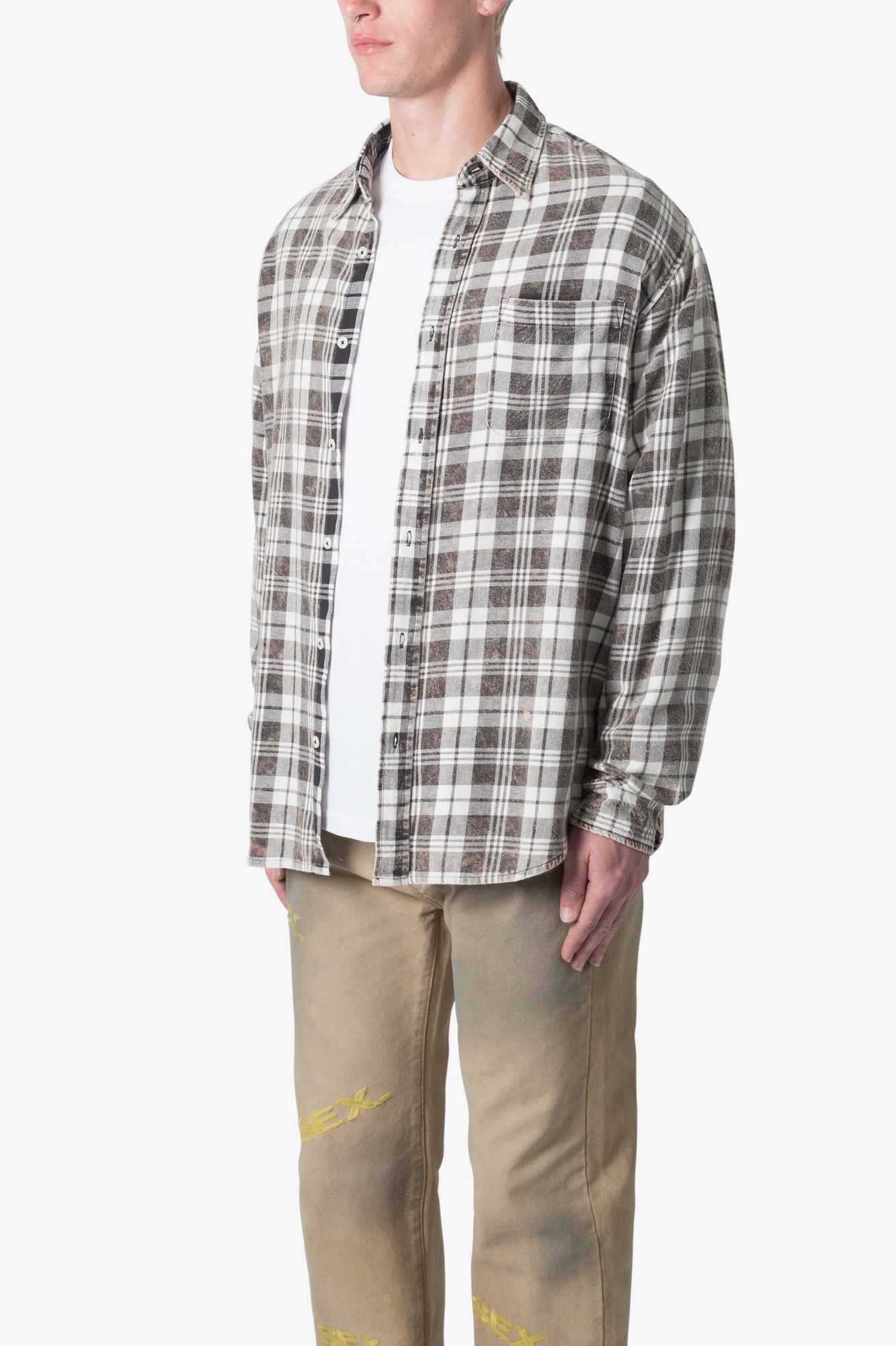 Vintage Plaid Shirt | Black x Natural