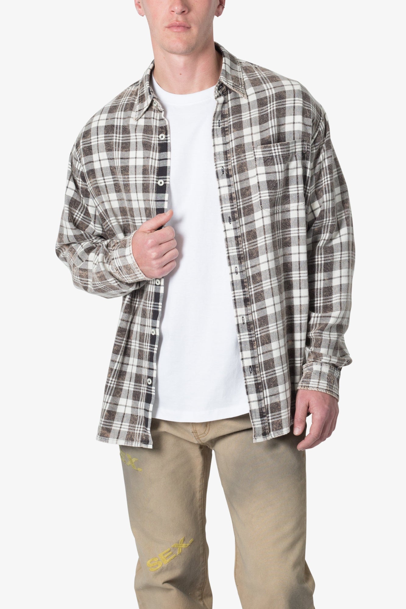 Vintage Plaid Shirt | Black x Natural