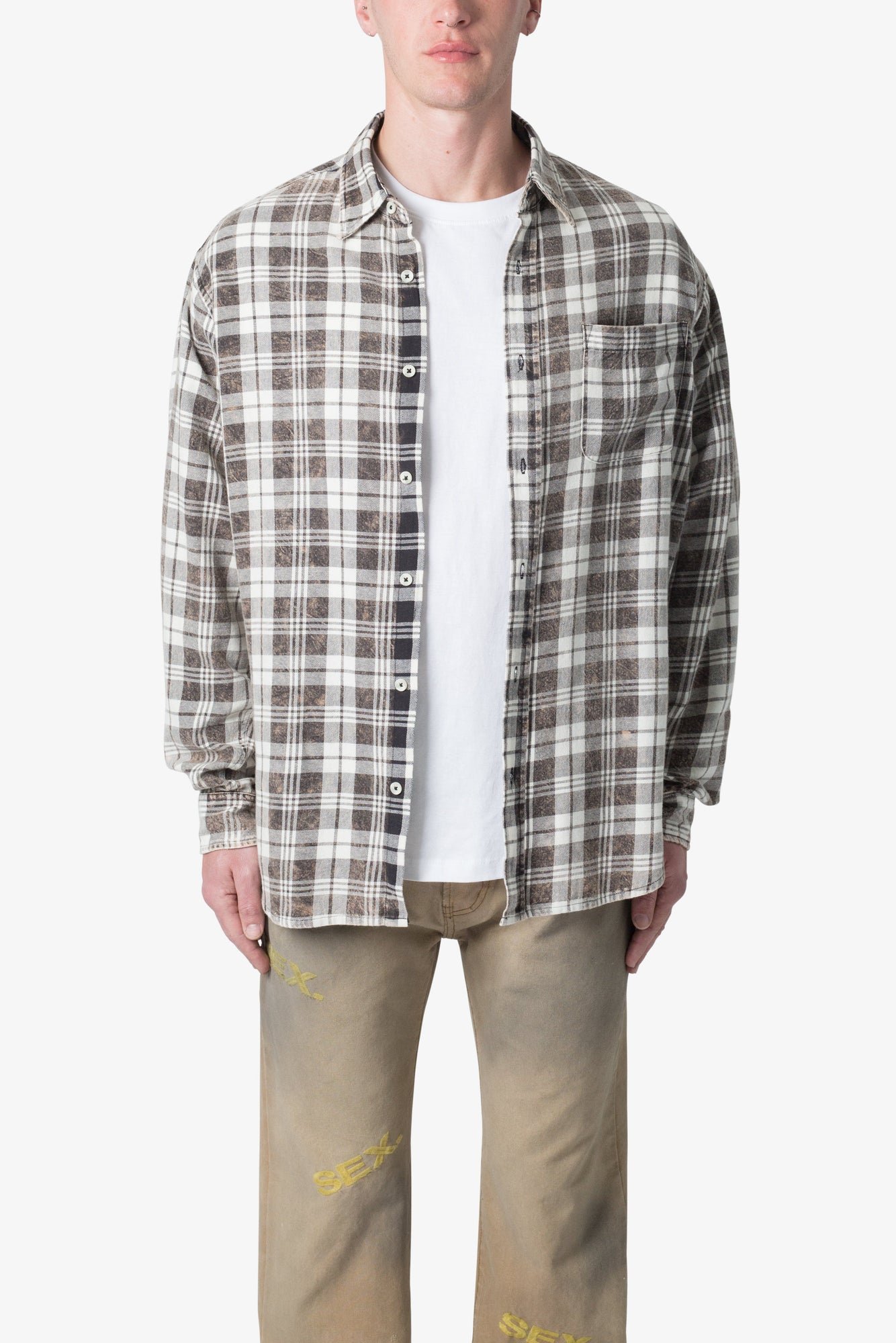 Vintage Plaid Shirt | Black x Natural