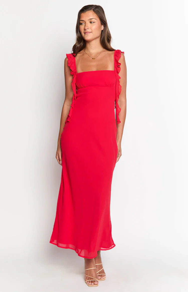 Viona Maxi Dress | Red