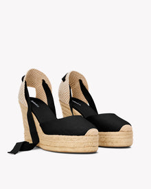 Womens | Marseille Platform Wedge Espadrille | Noche Black