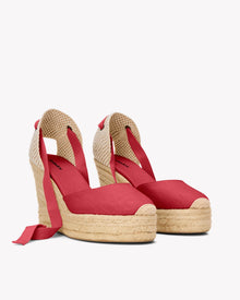 Womens | Marseille Platform Wedge Espadrille | Reef Red