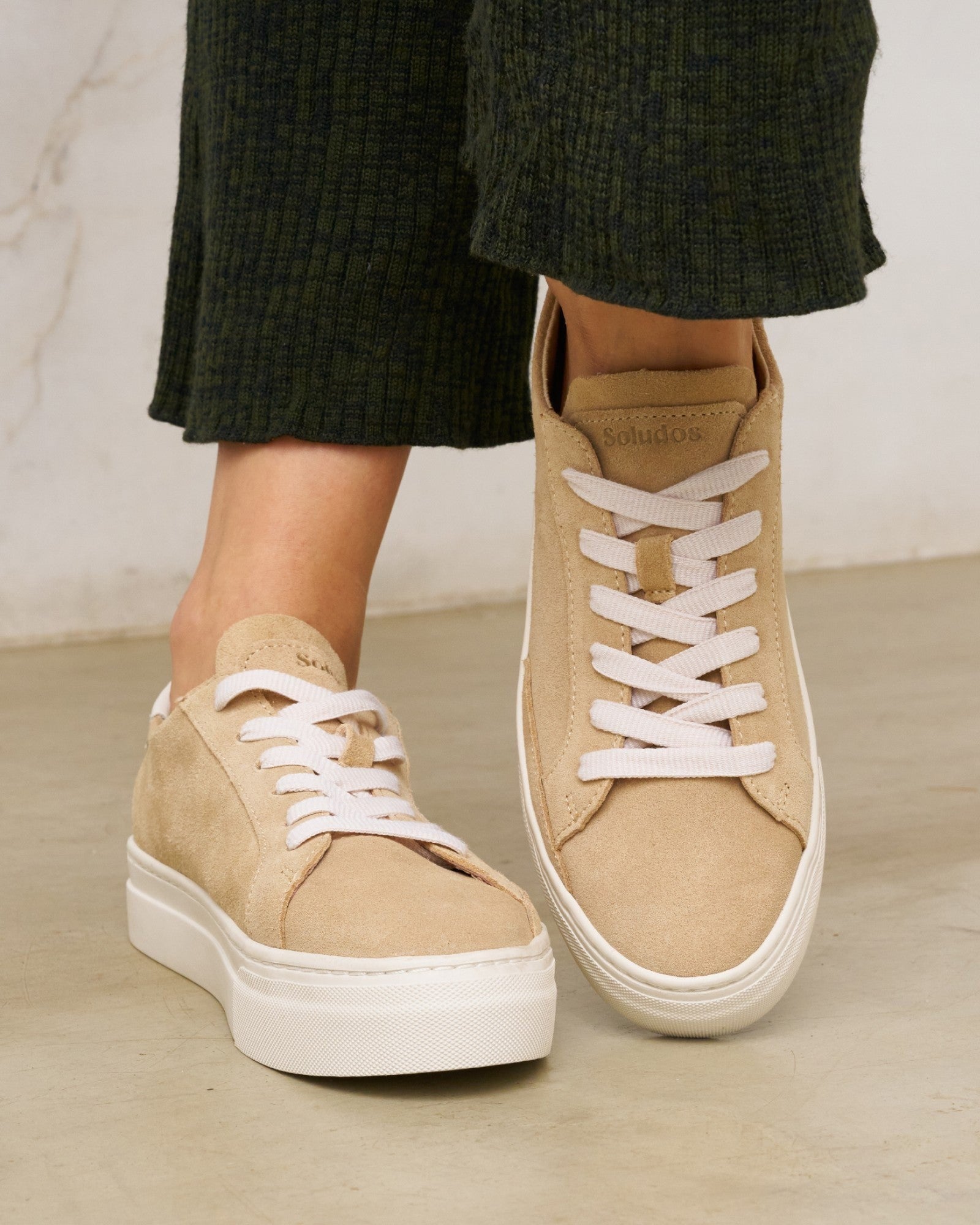 Womens | Ibiza Platform Sneaker | Sand Tan