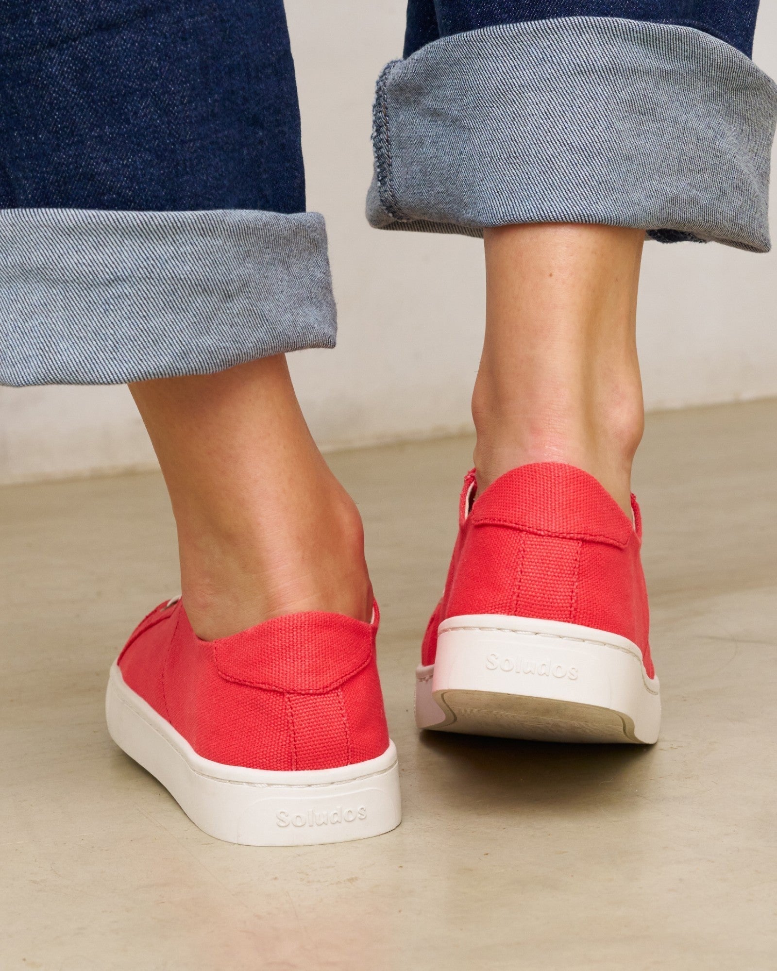 Womens | Ibiza Canvas Sneaker | Cayenne Red