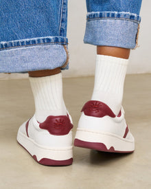 Womens | Roma Retro Sneaker | White/Wine