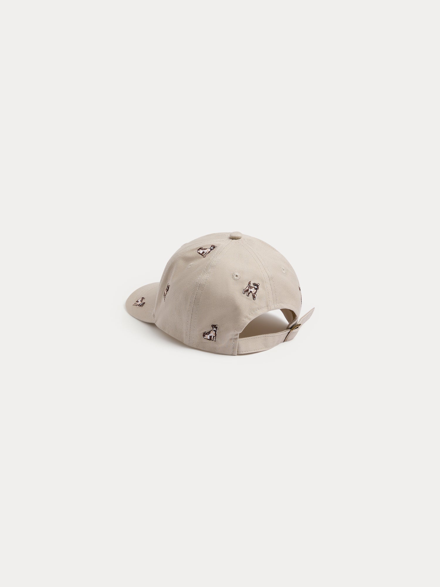 Boy | Arnold Cap With Dog Patterns | Beige