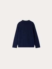 Boy | Darius Dark Blue Wool Sweater | Navy