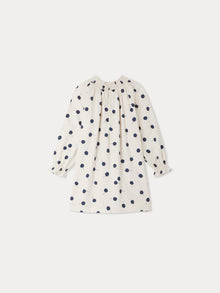 Girl | Fleur Cherry Print Dress | Marine Print