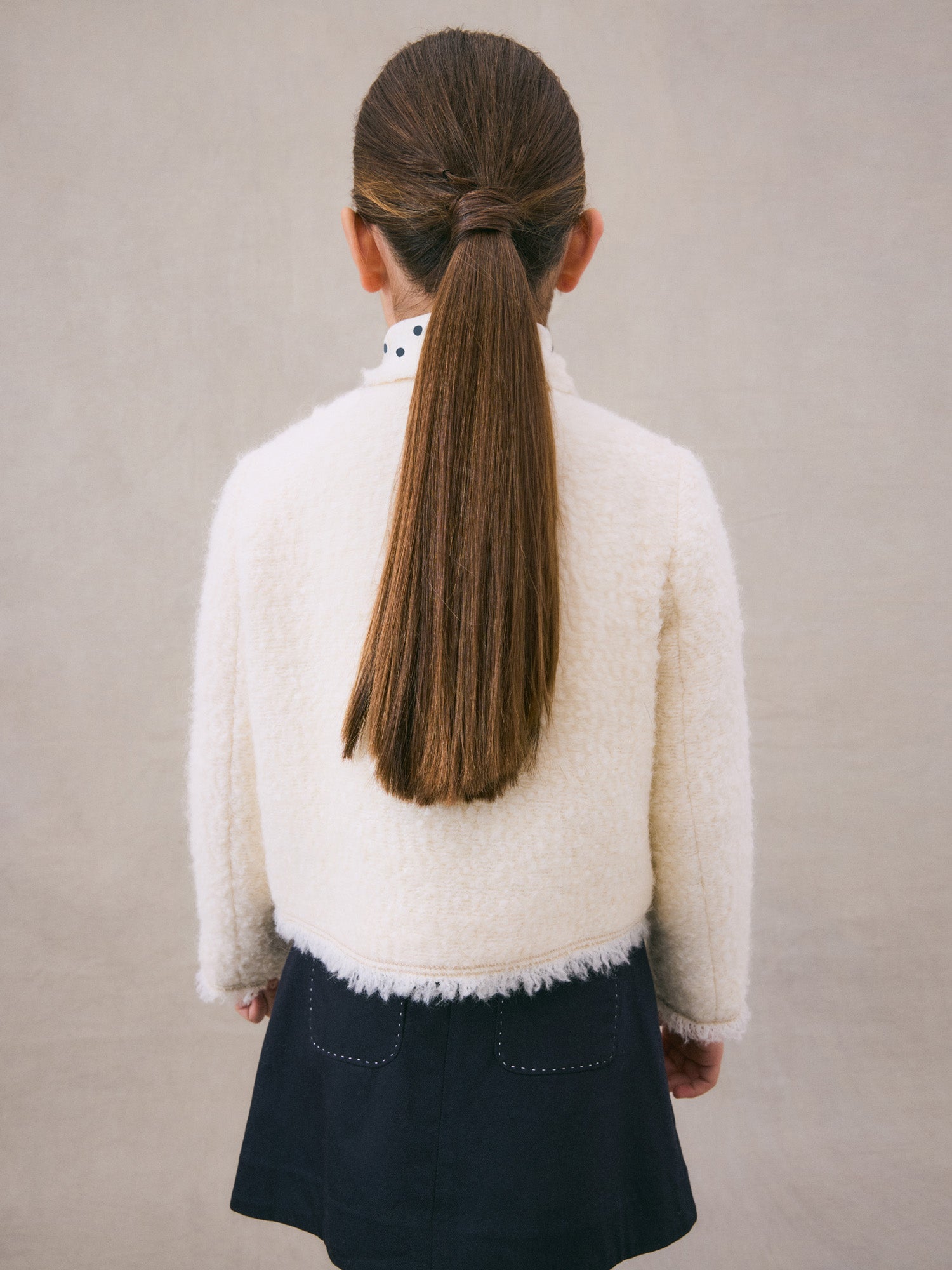 Girl | Giacinta Tweed Jacket | Ivory